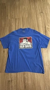 T-shirt Ben Davis uomo 2XL scimmia con logo costruzione manica corta pesante - Foto 1 di 6