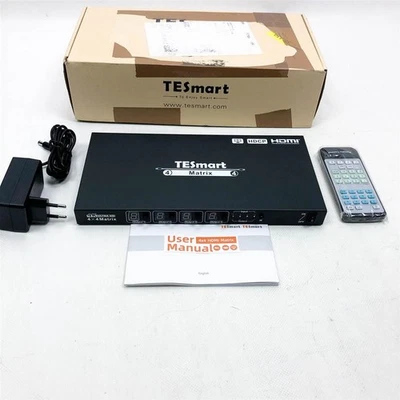 TESmart 4x4 HDMI Matrix Switch 4K bei 30Hz UHD | 4 in 4 Out HDMI Matrix - Bild 1 von 4