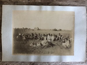 Madagascar, Sacrifice d'un boeuf au mânes des ancètres, cachet A. Dina Fils - Picture 1 of 10