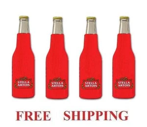 STELLA ARTOIS BELGIAN BEER 4 BOTTLE COOLER COOZIE COOLIE KOOZIE HUGIE NEW - Picture 1 of 1