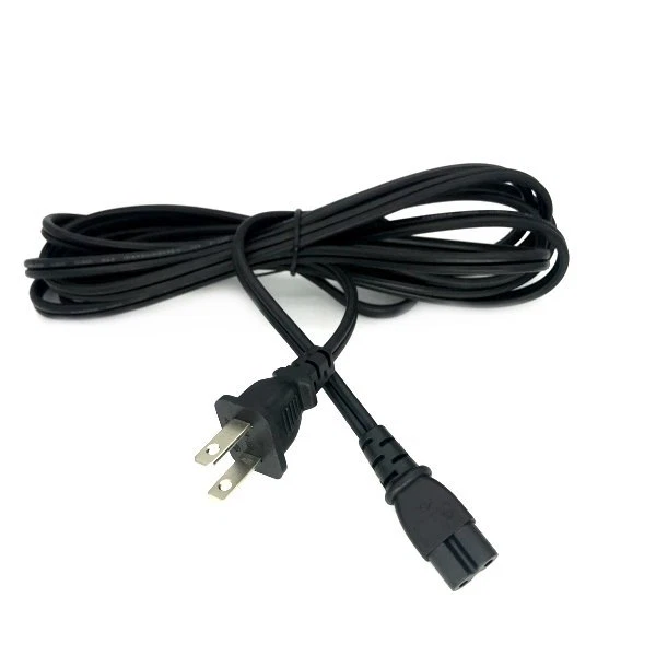 10 Ft 2 Prong Figure 8 AC power cord for VHS CD DVD Disc Player Boombox Blueray - Image 1 of 1