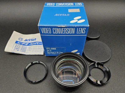 LENTE CONVERSIÓN VIDEO ACETAR ACT-2000 2X TELE 27/36/37MM TRASERO Foto 1 de 4