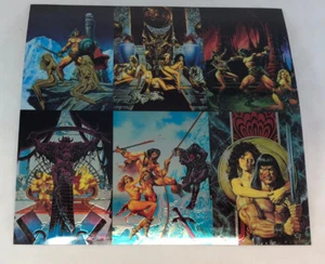ESTUCHE DE IMÁGENES CÓMICAS TOPPER 6 TARJETAS TIRA SIN CORTAR: CONAN II: TODO CROMO 1994 - Imagen 1 de 3