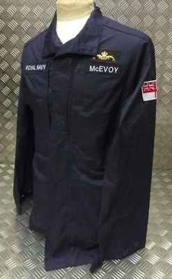 Rn Combat Chaqueta Naval Clima Cálido Fr Fuego Resistente Británico NAVY Azul - Imagen 1 de 4