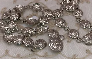 Vintage Sterling Silver Navajo Hand Wrought Belt or Necklace - Picture 1 of 6