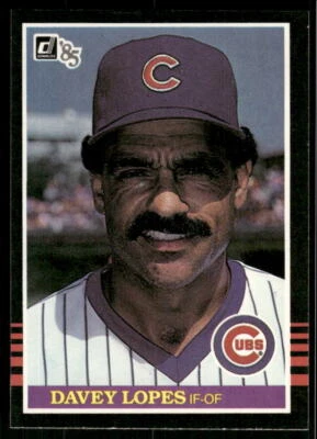1985 Donruss Davey Lopes #604 Chicago Cubs - Image 1 of 2