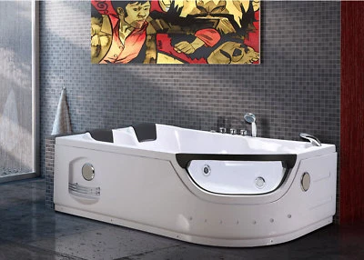 Whirlpool massage hydrotherapy bathtub hot tub double pump LUNA 2 two persons - Image 1 of 4