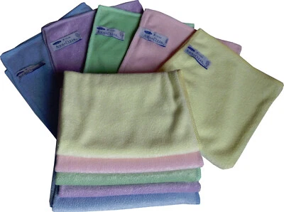 8 Stück Aqua Clean Microfaser Xtreme Tücher 40 x 40 cm verschiedene Farben - Bild 1 von 3