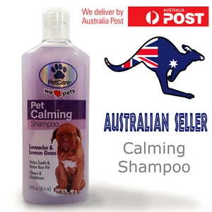 Dog Shampoo Calming Lavender Lemon Grass Relaxing Anxiety Relief Pet Wash 414ml - Picture 1 of 2