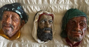 Vintage Bossons Heads- Chalkware- Sardinian, Syrian and Corsican. - Picture 1 of 5