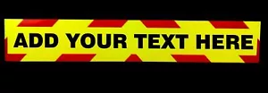 Añade tu propio texto fluorescente magnético/autoadhesivo señal de advertencia vehículo - Imagen 1 de 3