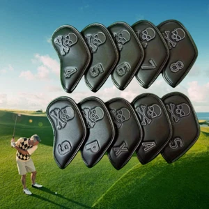Golf Eisen Head Cover Set, 10 Stück Totenkopf, Anti-Kratzer für - Bild 1 von 11