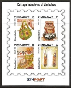 ZIMBABWE 2022 COTTAGE INDUSTRIES M/S MNH - Picture 1 of 1