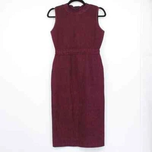 Alberto Makali Bandage Mock Neck Sheath Dress Heathered Spacedye Purple Medium - Picture 1 of 5