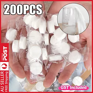 200 PCS Disposable Cotton Compressed Washcloth Face Towel Wet Wipe Travel AU - Picture 1 of 12