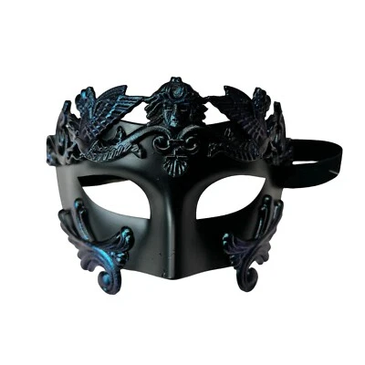 Venetian Greek Roman Warrior Egyptian Style MEN masquerade mask (Special Blue) - Image 1 of 4