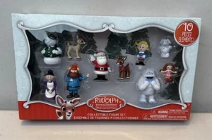 Rudolph the Red-Nosed Reindeer Figure Set 10 Piece Figure Set Multi-color Play - Picture 1 of 8