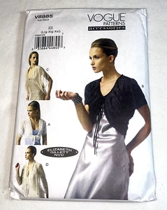 Vogue Muster V8885 Misses' Strickjacke Shrug Jacken Gr. L XL XXL 16-26 NEU - Bild 1 von 5