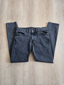 H&M Black Men’s Jeans Slim Low Waist Size 30 99% Cotton 1 % Elastane - Picture 1 of 12