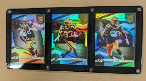 GREEN BAY PACKERS 3 CARD PLAQUE AARON RODGERS AARON JONES ZA"DARIUS SMITH Cover