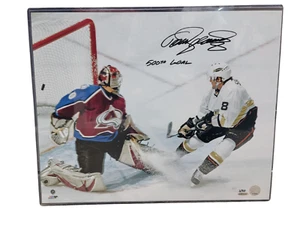 Teemu Selanne autografata e scritta 500° gol 16x20 Upper Deck stampa autentica - Foto 1 di 6