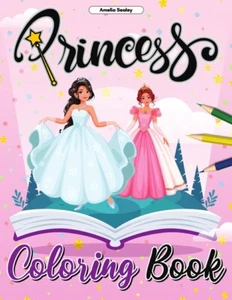 Princess Coloring Book: Pretty Princess Coloring Book, Enchanting Coloring ... - Picture 1 of 1