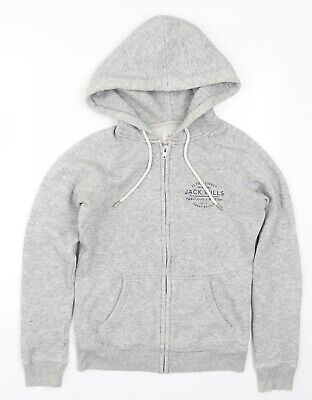 Jack Wills Womens Grey   Full Zip Hoodie Size 6 • 14.41€