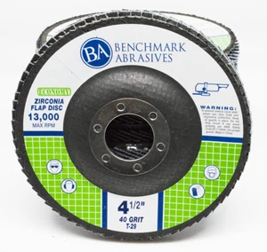 10 Pack - 4.5" Economy Flap Disc Grinding Wheels Type 29 (Angled Face) - Picture 1 of 7