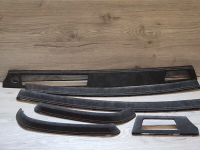 Juego de molduras interiores cosidas blancas BMW E90 M3 Alcantara LHD Foto 1 de 4