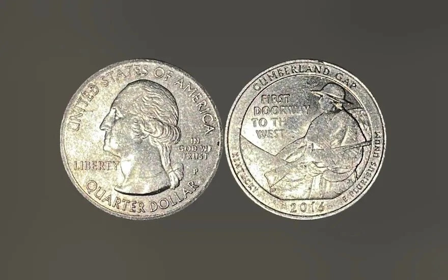 2016 cumberland gap quarter error. Faded Words: “First Doorway To The West” - Image 1 of 2