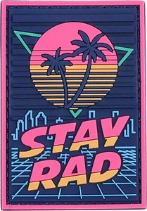 CAT Outdoors Stay Rad PVC Patch - Morale Patch PVC - hook and loop patch - Picture 1 of 3