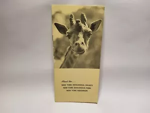 NUEVA YORK SOCIEDAD ZOOLÓGICA BRONX ZOO FOLLETO MAPA AÑOS 80 ORIGINAL - Imagen 1 de 3