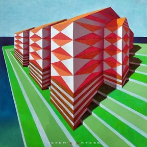 Casetta, olio su carta / Little house, oil on paper - Foto 1 di 11