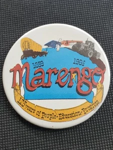 Prendedor/botón de fútbol americano vintage Iowa Valley Marengo botón de 3" - Imagen 1 de 2