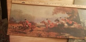 Vintage Fox Hunt by Eugene Pechaubes Lithograph Print  - Picture 1 of 10
