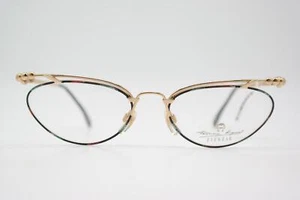 Vintage Brille Aigner EA 227 Gold Mehrfarbig Oval Brillengestell eyeglasses - Picture 1 of 6