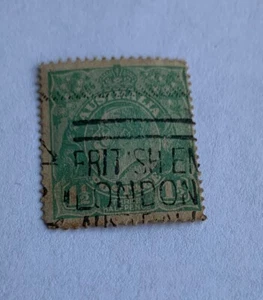 AUSTRALIA 1915 1/2d BRIGHT - GREEN KGV STAMP VFU WMK 5 PERF. “London” M - Picture 1 of 8