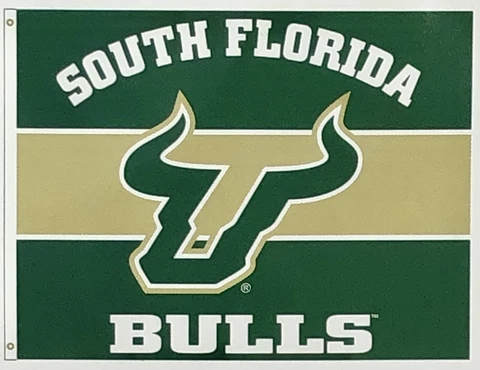 USF Bulls Premium 36” Flag w/grommets Outdoor Banner University of South Florida Cover