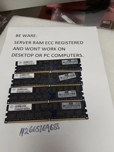 16GB PC2 PC DDR2 PC2-5300P DDR2-667 5300P 667 240PIN DUAL RANK 2RX4 256X4 RDIMM - Picture 1 of 1