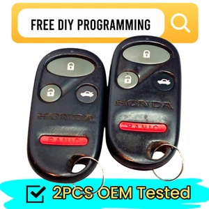 2PCS OEM 99–2002 Honda Accord Acura TL Remote Control Key Fob KOBUTAH2T - Picture 1 of 9