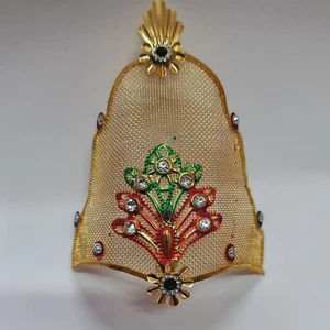 Handmade Golden Mukut, Ornaments for God Idol Crown - Picture 1 of 2