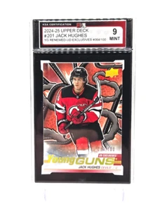 ๐ Jack Hughes Exclusives 2024-25 Upper Deck Series 2 Young Guns Renewed ~/100 - Picture 1 of 4