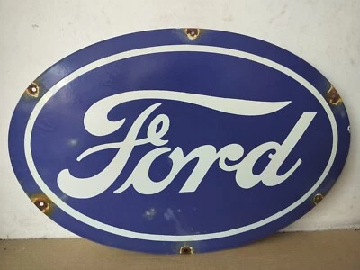 Ford Porcelain Enamel Sign  24 x 16 Inches - Image 1 of 4