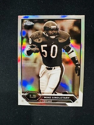 2023 TOPPS COMPOSITE MIKE SINGLETARY TOPPS CHROME SEPIA REFRACTOR - Image 1 of 2
