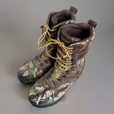 Guide Gear Timber Men’s 10.5 M Waterproof Hunting Boots Insulated Lace Up Camo - Image 1 of 4