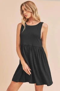 Aemi + Co Round Neck Mini Tank Dress - Picture 1 of 6