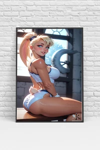 Lola Bunny Looney Tunes Anime Poster Print - No Frame - Picture 1 of 3