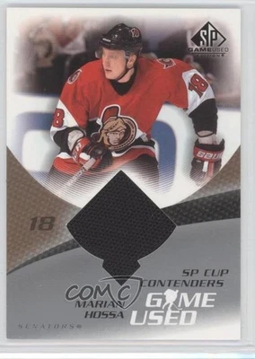 2003-04 SP Game Used Edition SP Cup Contenders Marian Hossa #117 HOF - Image 1 of 2