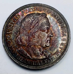 1893 Columbian Exposition Silver Half Dollar FIRST US COMMEMORATIVE 🔥Toner🔥 - Picture 1 of 2