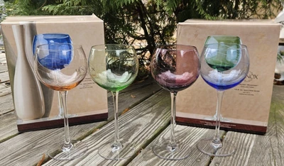 8 Vintage Lenox Tuscany Seasons Balloon Wine Glasses 15.5 Oz Etched New FREESHIP - Image 1 of 4